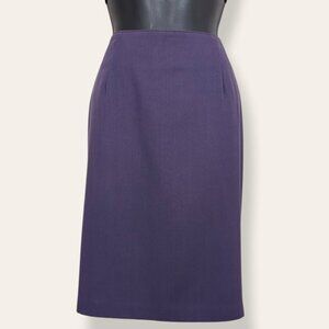 V. Pariscope Purple Pencil Skirt